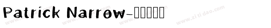 Patrick Narrow字体转换